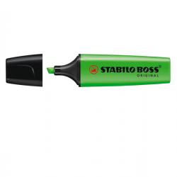 Evidenziatore Stabilo Boss Original - punta a scalpello - tratto 2,0mm-5,0mm - verde - Stabilo