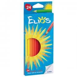 Matita colorante Elios - esagonale e mina 2,8mm - Fila - astuccio 24 colori