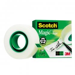Nastro adesivo Scotch® Magic™ 810 - invisibile - permanente - 19 mm x 33 mt - trasparente - Scotch®