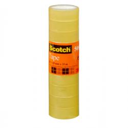 Nastro adesivo Scotch® 508 - 15 mm x 33 mt - trasparente - Scotch® - torre 10 rotoli