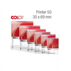 Timbro Printer 50 - autoinchiostrante - 30x69 mm - 7 righe - Colop