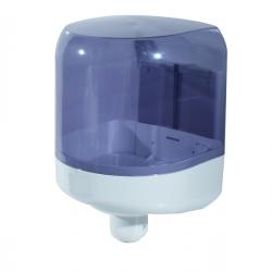 Dispenser asciugamani a spirale Prestige - formato Maxi - 25,6x27,5x33,5 cm - bianco/azzurro trasparente - Mar Plast
