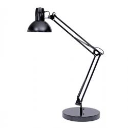 Lampada da tavolo Architect - 42x39 cm - base diametro 20 cm - a fluorescenza - 11W - nero - Alba