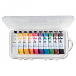 Colori a olio e acrilici - tubo da 18ml - colori assortiti - Primo - astuccio 10 colori