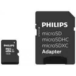 Philips - Micro SDHC Card - 16 GB - classe 10 - adattatore incluso